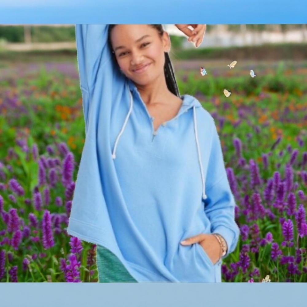 Women's Light Blue Hoodie